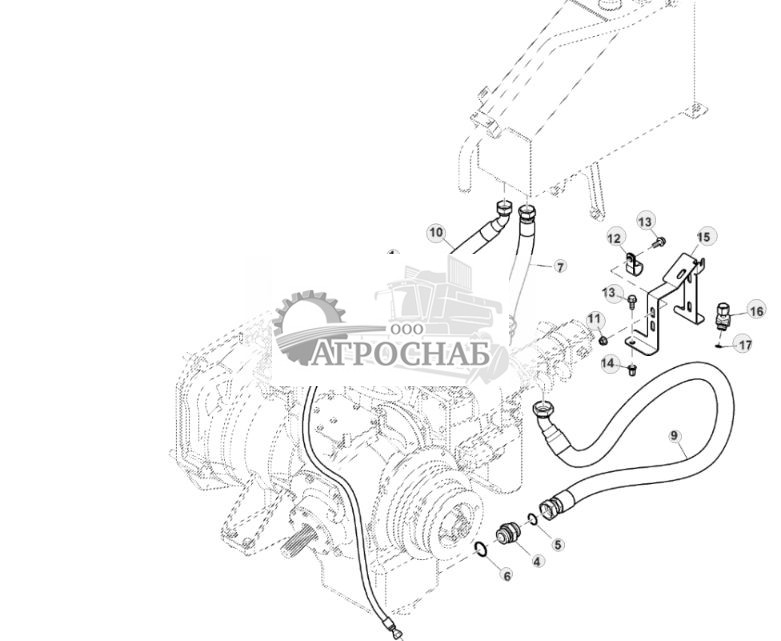 Гидравлические шланги и фитинги трансмиссии с кнопочным переключением передач, Tier 2 - ST828006 1214.jpg